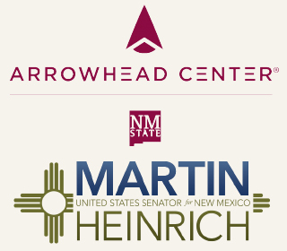 Martin Heinrich and Arrowhead Center logos