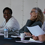 workshop participants smiling