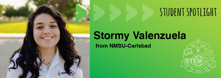 STEM Advancement Program student Stormy Valenzuela NM EPSCoR, higher education, New Mexico, STEM