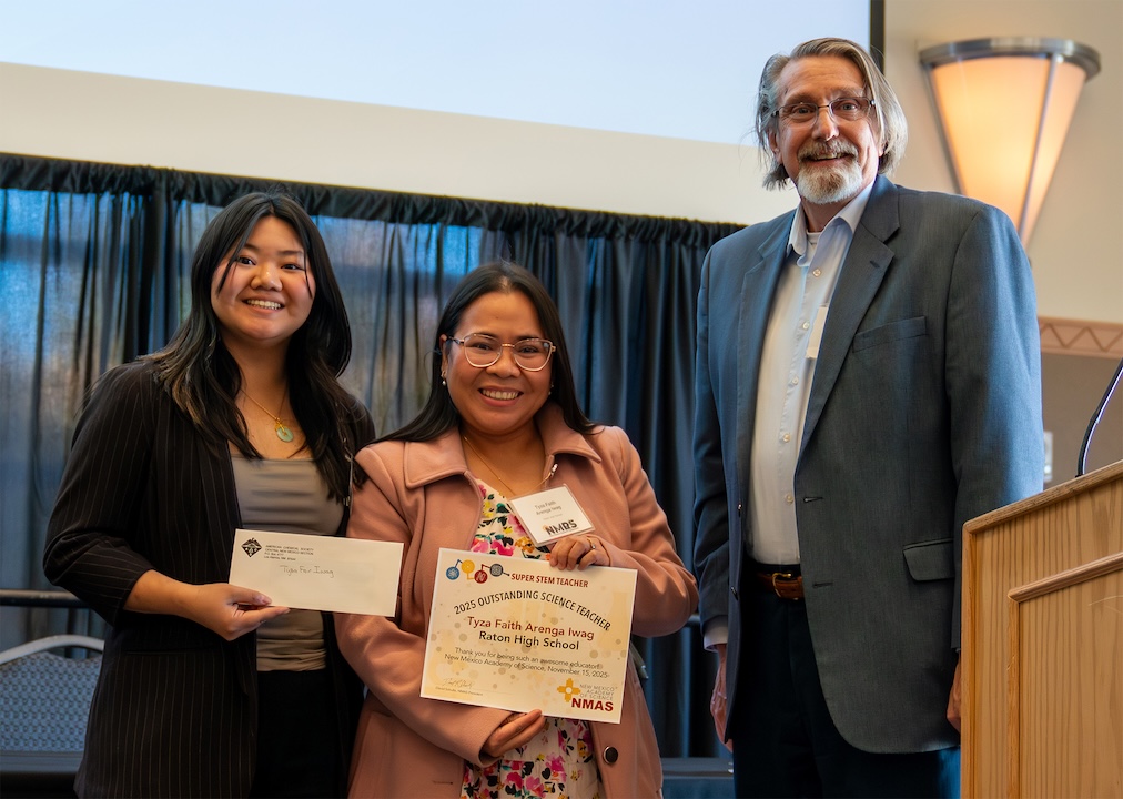 Tyza Faith being awarded