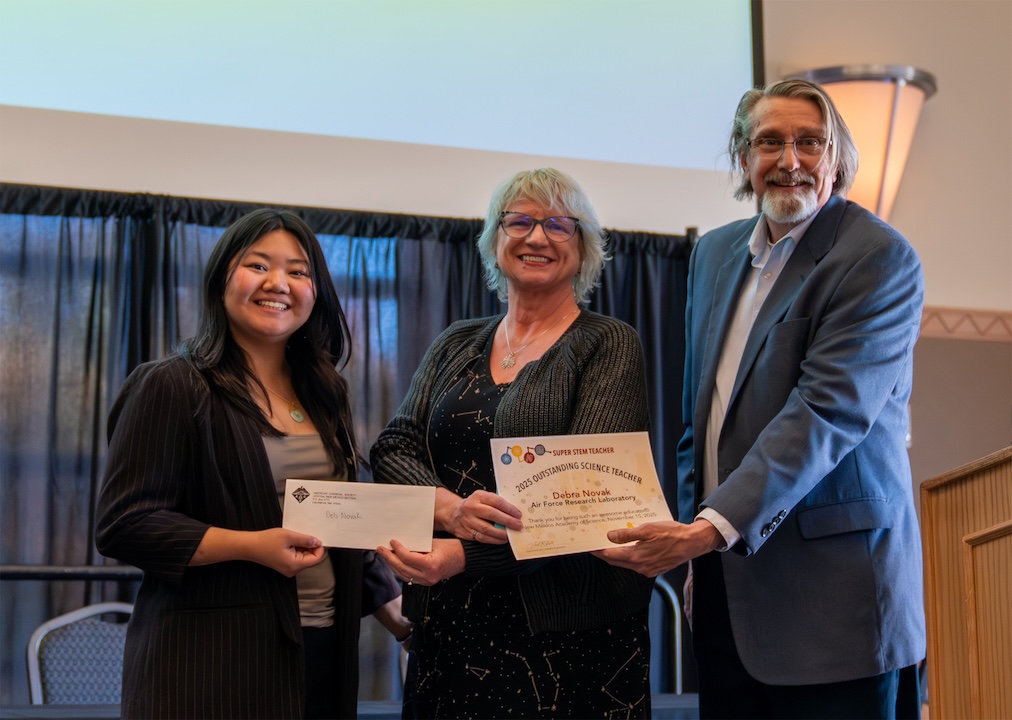 Deb Novak being recognized