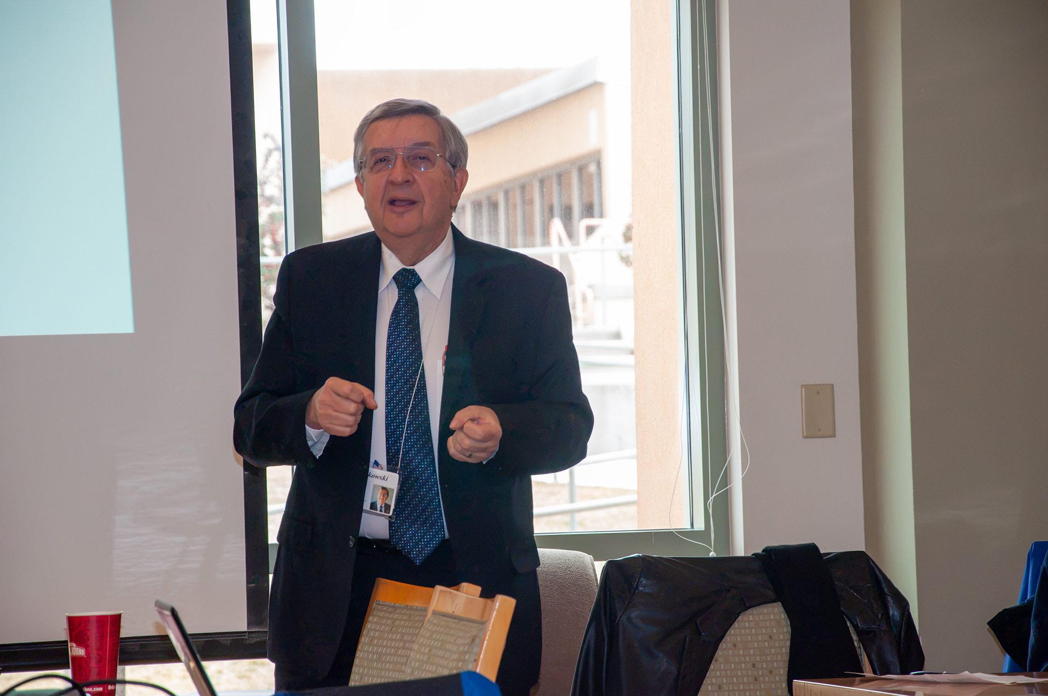 Jack speaking at NM EPSCoR STEM Career day in 2015