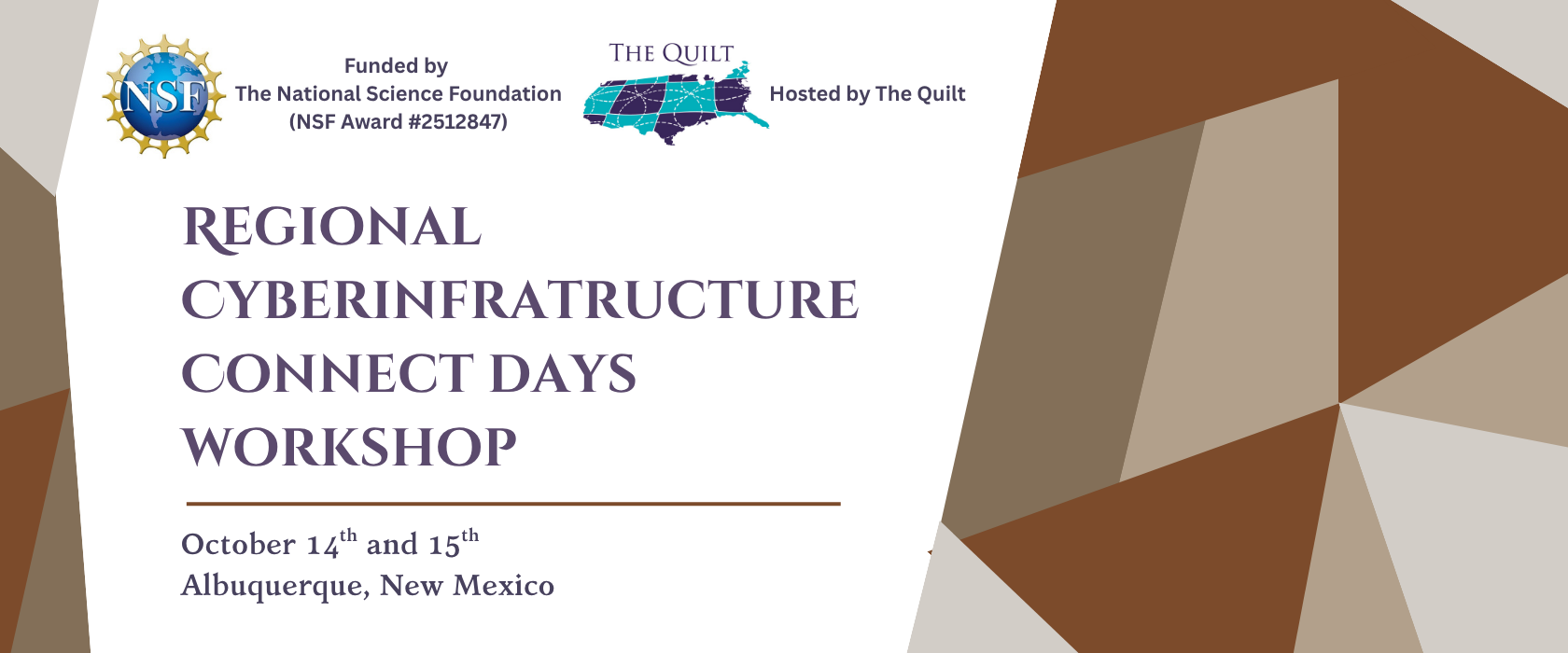 event flyer with title and date