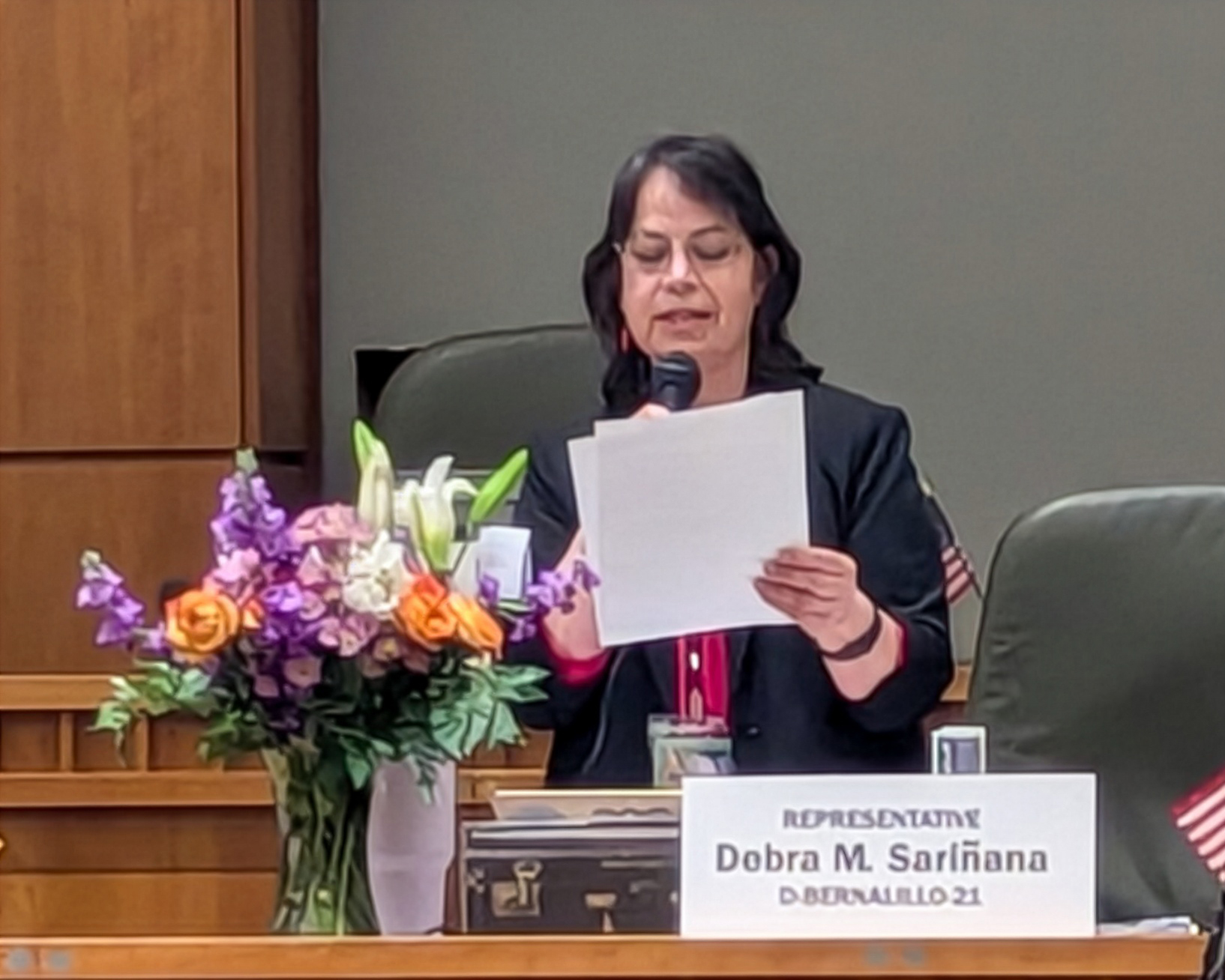 epresentative Sarñana speaking